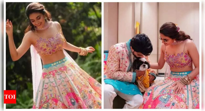 UNSEEN photos of Keerthy Suresh in her carnival-themed lehenga with Antony Thattil from their mehendi goes viral - DEETS inside |