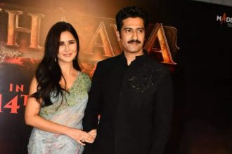 Vicky Kaushal refuses to let go of Katrina Kaif's hand at Chhaava screening, fans hail them as 'power couple'