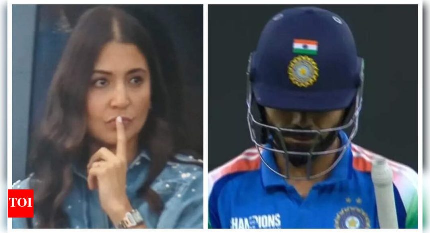 Anushka Sharma's REACTION goes viral after Virat Kohli's wicket In IND Vs NZ Champions Trophy Final |