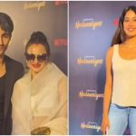 Ibrahim Ali Khan seeks blessings from Rekha, Janhvi Kapoor skips entry with rumoured boyfriend Shikhar Pahariya at 'Nadaaniyan' screening