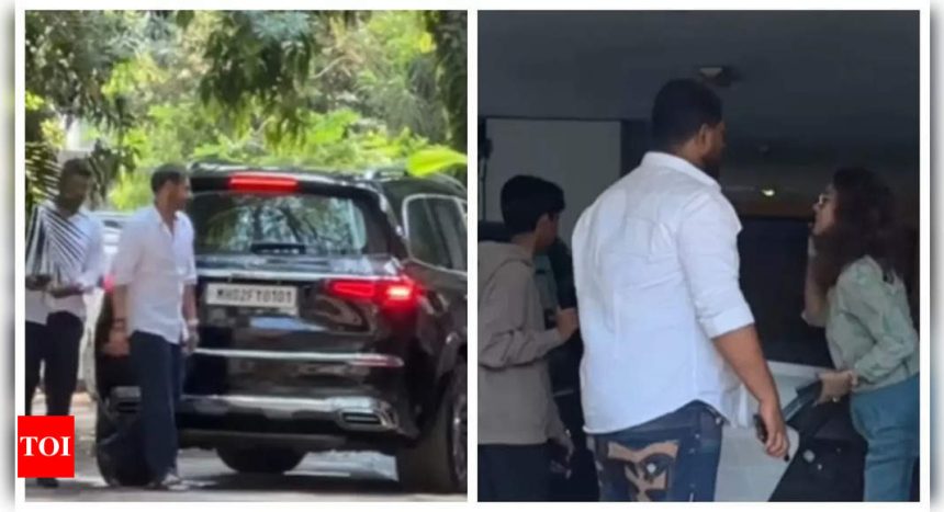 Kajol, Ajay Devgn, and Yug visit Ayan Mukerji's home after Deb Mukherjee's sudden demise - WATCH |