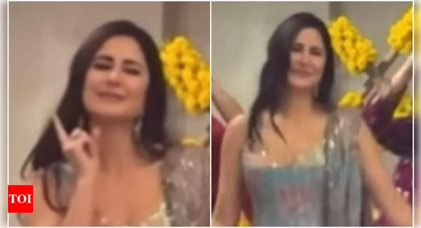 Katrina Kaif steals the show with her dance performance on 'Genda Phool' at friend's haldi ceremony | Hindi Movie News