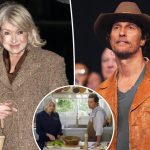 Martha Stewart admits Matthew McConaughey 'scared' her during 'crazy' filming experience