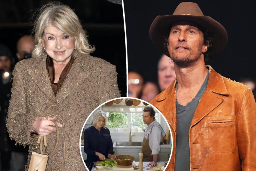 Martha Stewart admits Matthew McConaughey 'scared' her during 'crazy' filming experience