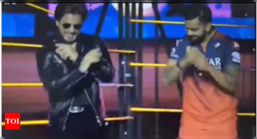 Shah Rukh Khan and Virat Kohli steal the spotlight with electrifying dance to 'Jhoome Jo Pathaan' at IPL 2025 opening | Hindi Movie News