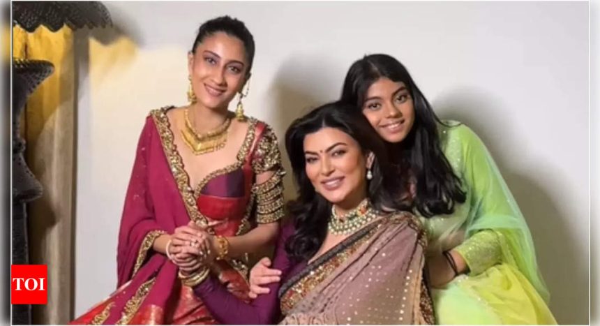 Sushmita Sen's daughters Renee and Alisah look all grown up in her latest 'wedding' post | Hindi Movie News