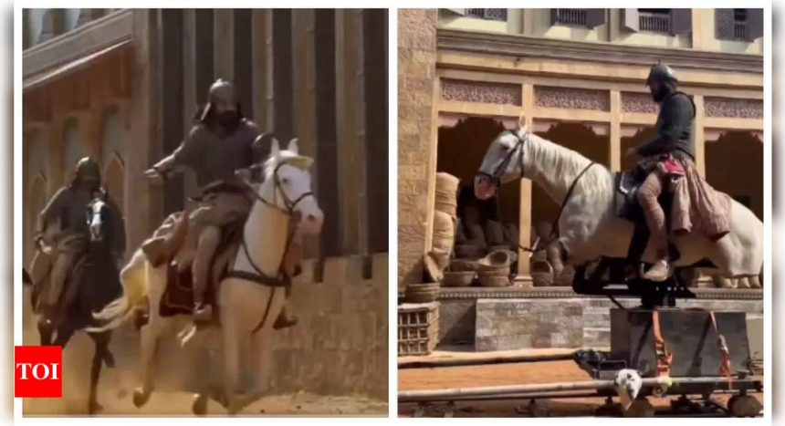 Vicky Kaushal’s BTS video riding REAL horse on Chhaava set goes viral after ‘fake horse’ claim - WATCH |