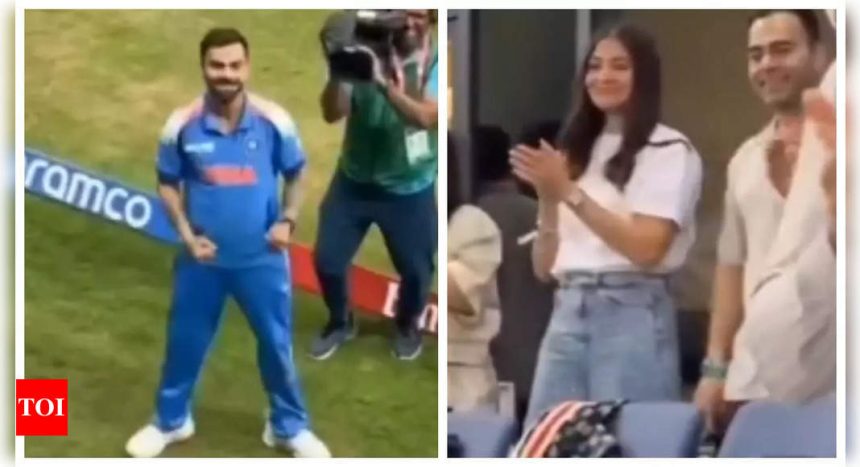 Virat Kohli’s love on the boundary! His adorable celebration for Anushka Sharma wins hearts in Champions Trophy 2025 - WATCH video |